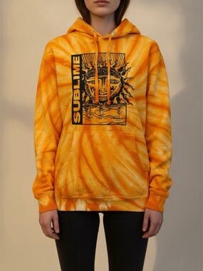 Sublime Independent Tie-Dye Hooded sweatshirt Women's Sz M